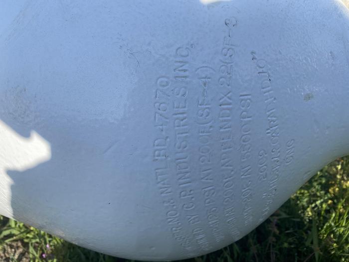 Used 12 Foot CP Industries Tri-Pack (3) CNG Storage Vessel