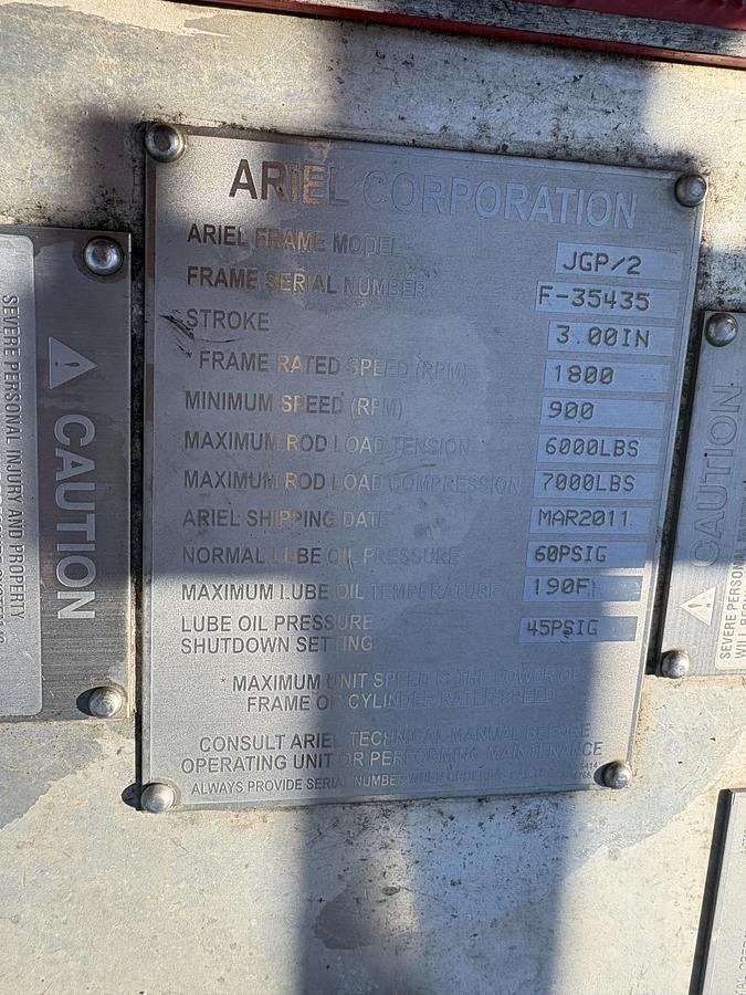 Used JW Power. 4 Stage 125hp Ariels JGP/2 Government Maintained