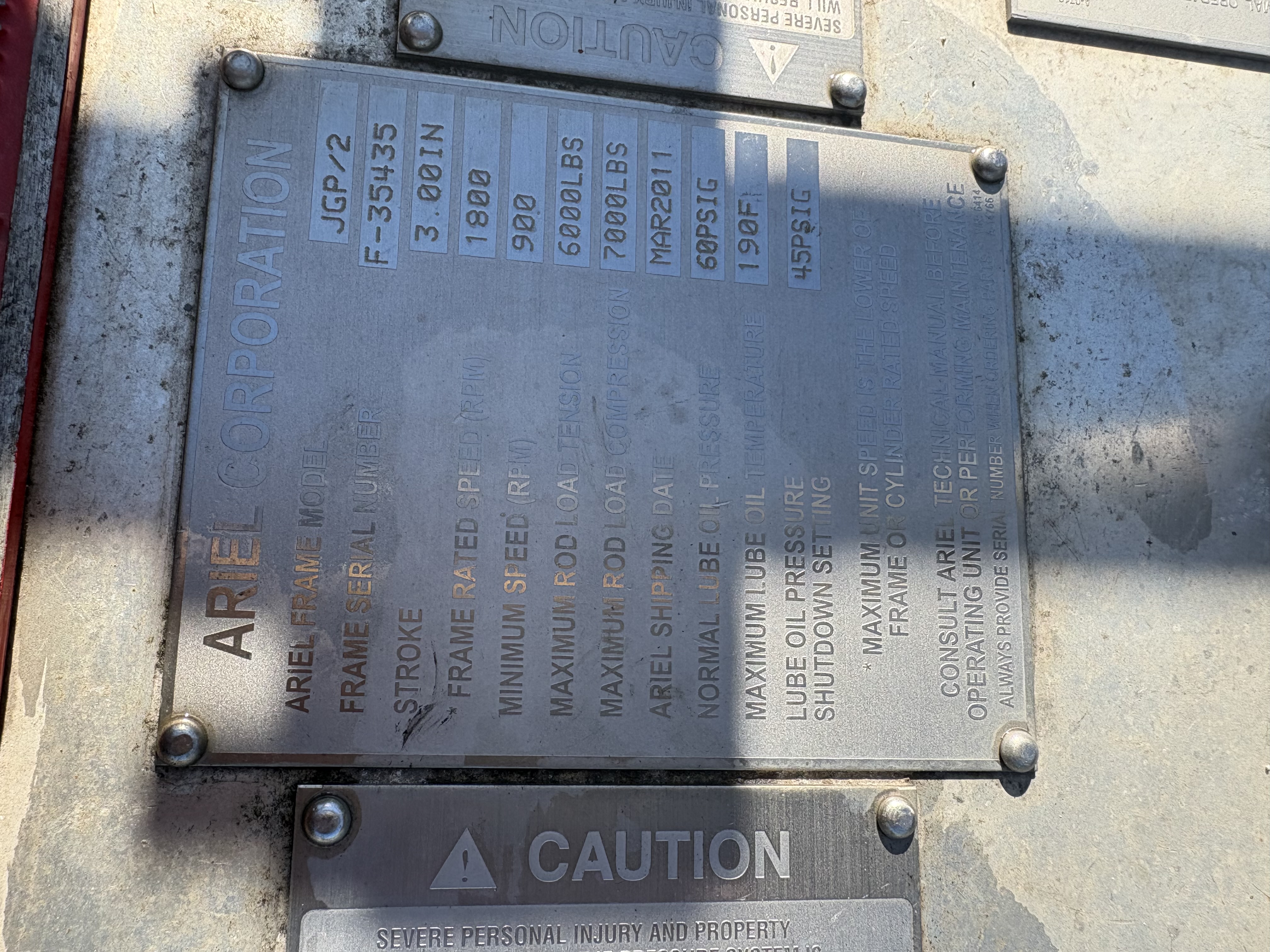 Used JW Power. 4 Stage 125hp Ariels JGP/2 Government Maintained