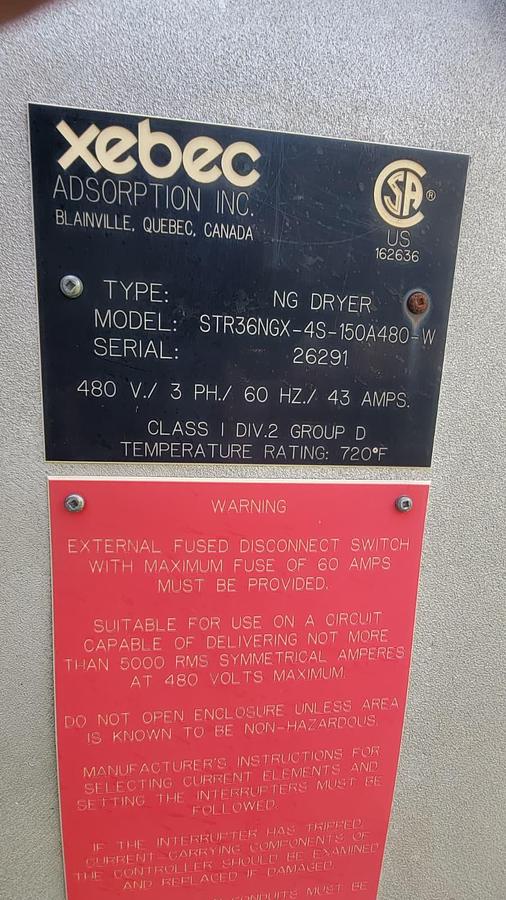 Used Xebec Dryer