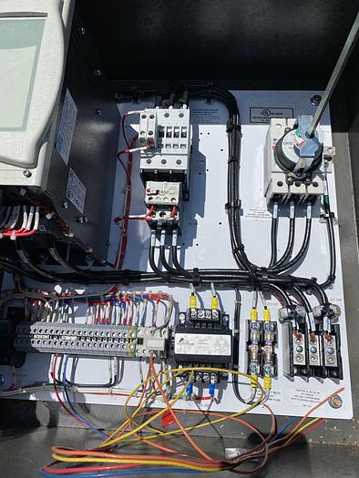 Used WEG 460 VOLT 50 AMP Soft Start UNIT.  Removed from a government application  Model GHP050PC4001