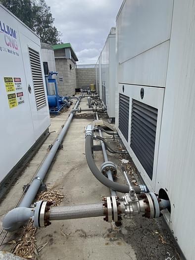 Used Complete CNG Station 4 Ariel 250 HP compressors, 23 Foot Quad Pack Storage ETC Prestine