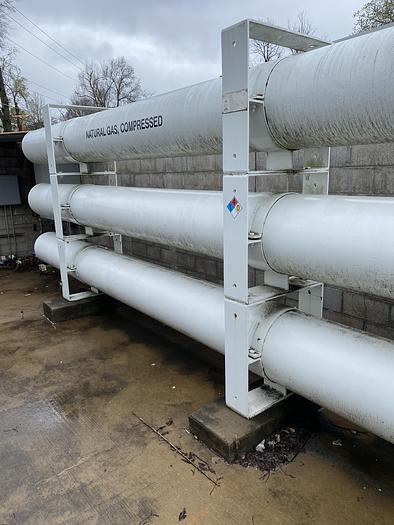 Used 23 Foot FIBA Certified 5500 PSI ASME CNG Tri-pack storage vessel
