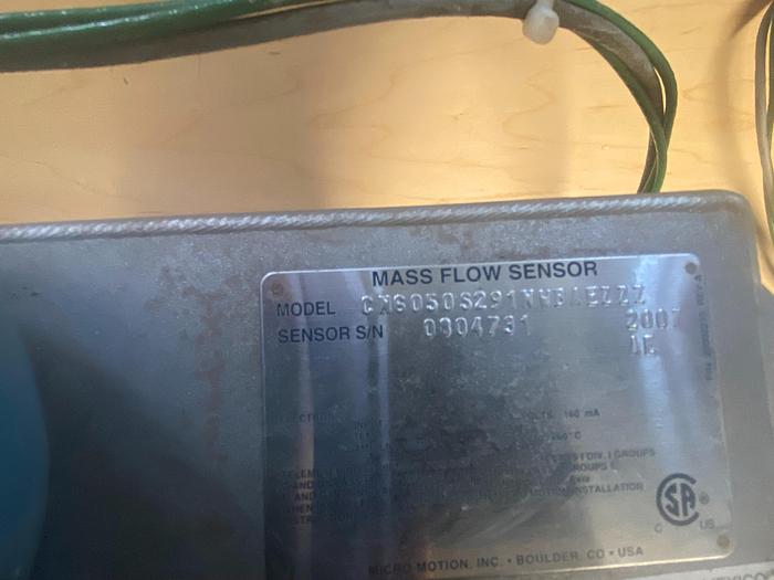 Used 4 Model CNG050s291NWBAEZZZ Micro Motions Mass Flow Sensor