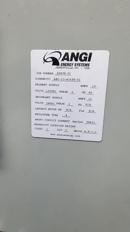 Used TWO-4 stage ANGI Ariel 125 HP CNG Compressor JGP/2