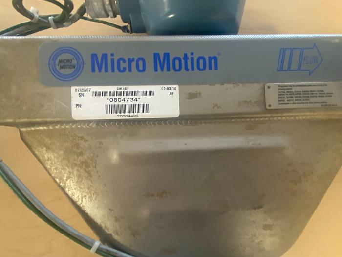 Used 4 Model CNG050s291NWBAEZZZ Micro Motions Mass Flow Sensor