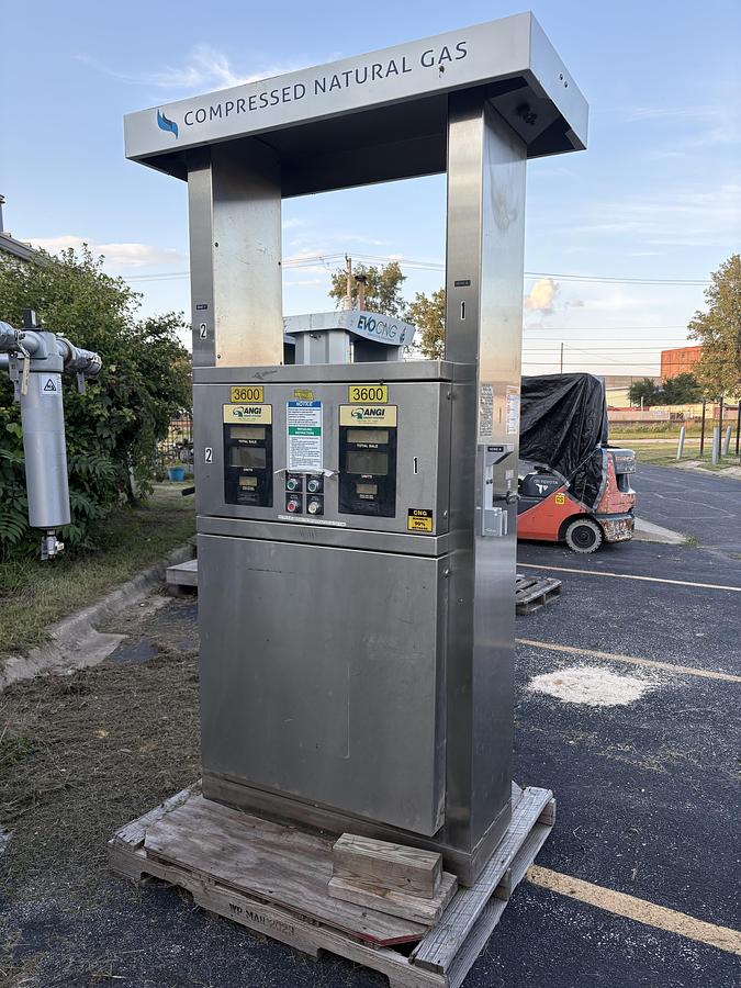 Used 2 hose Angi CNG Dispenser removed working