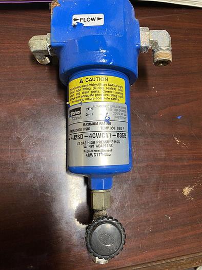 Used Parker High Pressure Coalescing Filter Housing J2SD-3PWC11-035B NOS