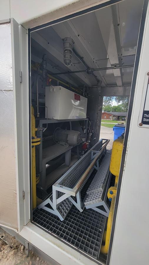 Used Two 4 Stage GE 200 HP CNG Compressors Model H302