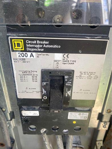Used SQUARE D PANELBOARD NF430L2C 250A 480/277 4 wire 200 amp Main Includes 60 and 70 AM