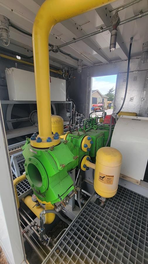 Used Two 4 Stage GE 200 HP CNG Compressors Model H302