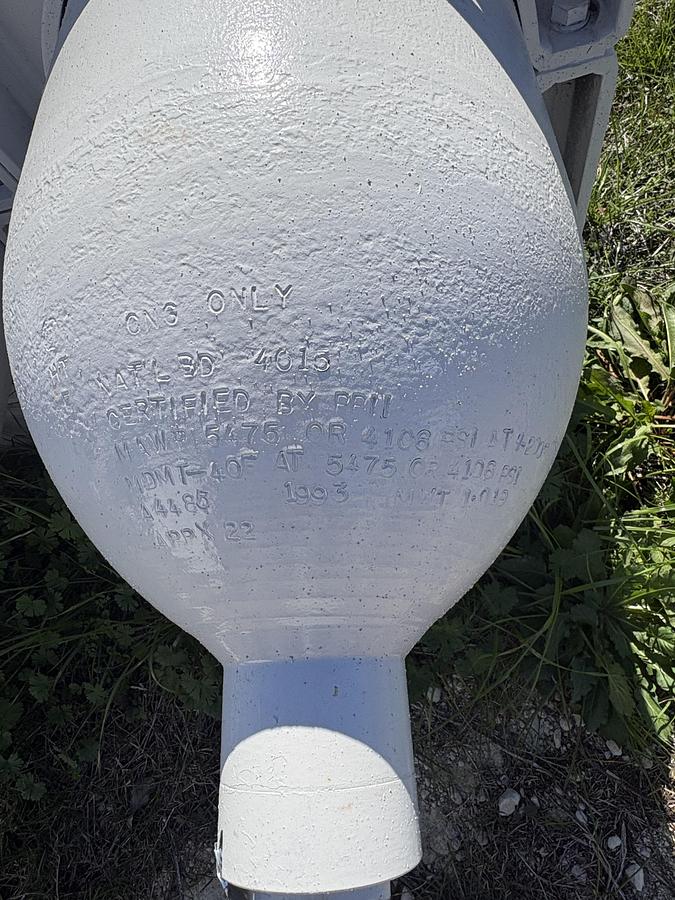 Used CNG Storage Vessel 4 Pack CP Industries 400 GGE 5500 PSI