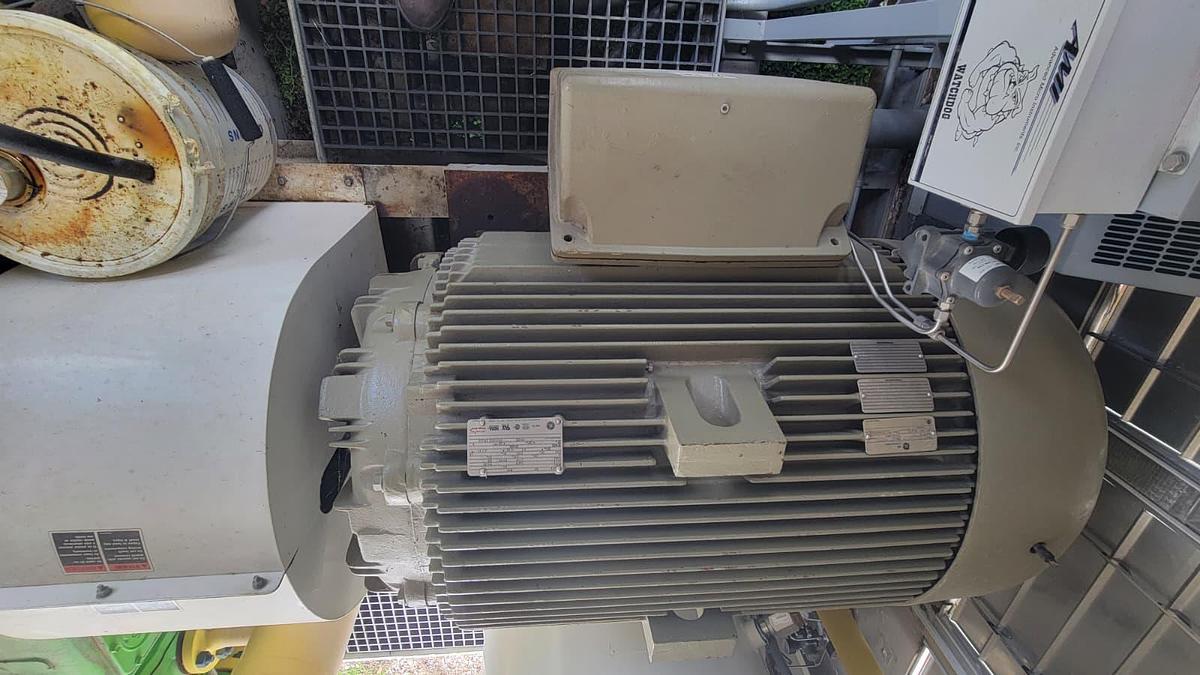 Used Two 4 Stage GE 200 HP CNG Compressors Model H302