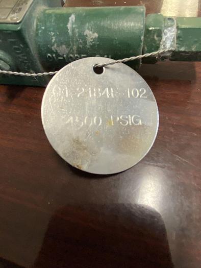 Used Flow Safe 4500 psi 1/2" NPT Pressure relief valve