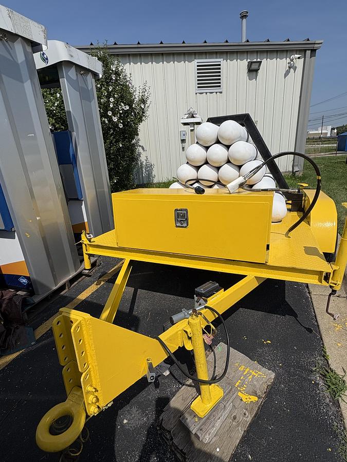 Used 20 bottle CNG Storage trailer includes 15 foot hose and refueling nozzle