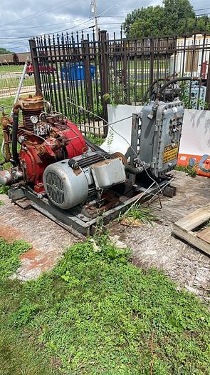 Used 25 Horse Ingersol Rand CNG Compressor Skid complete