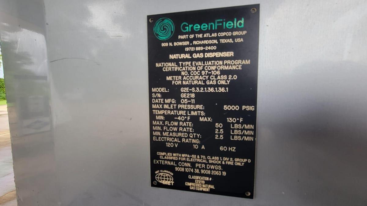 Used 2 complete Operational 4 stage Ariel CNG Stations In Louisiana serviced by JW