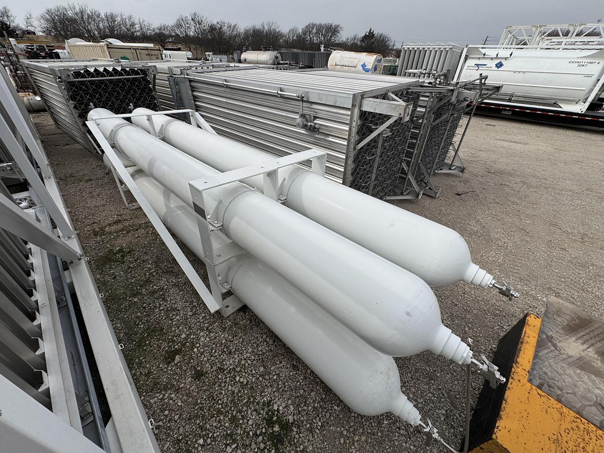 Used CP Industries Quad (4) Pack of 23 foot CNG 5500 PSI Storage