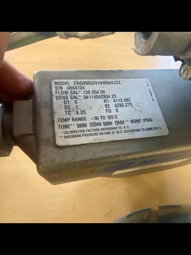 Used 4 Model CNG050s291NWBAEZZZ Micro Motions Mass Flow Sensor