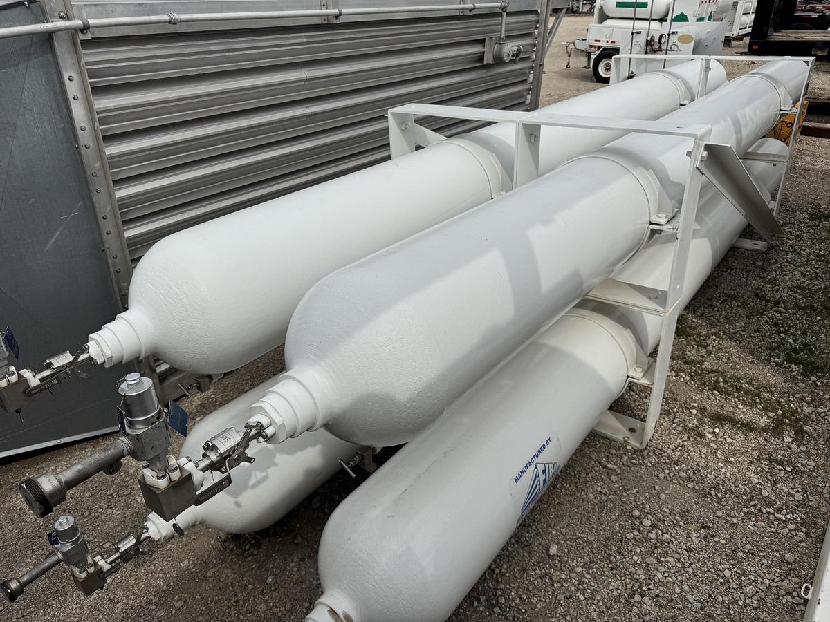 Used CP Industries Quad (4) Pack of 23 foot CNG 5500 PSI Storage