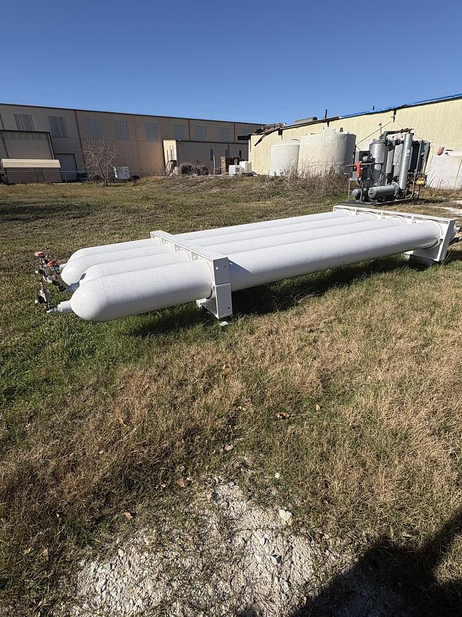 Used 18 Foot Quad Pack CNG Storage Certified by PPII 5475 PSI