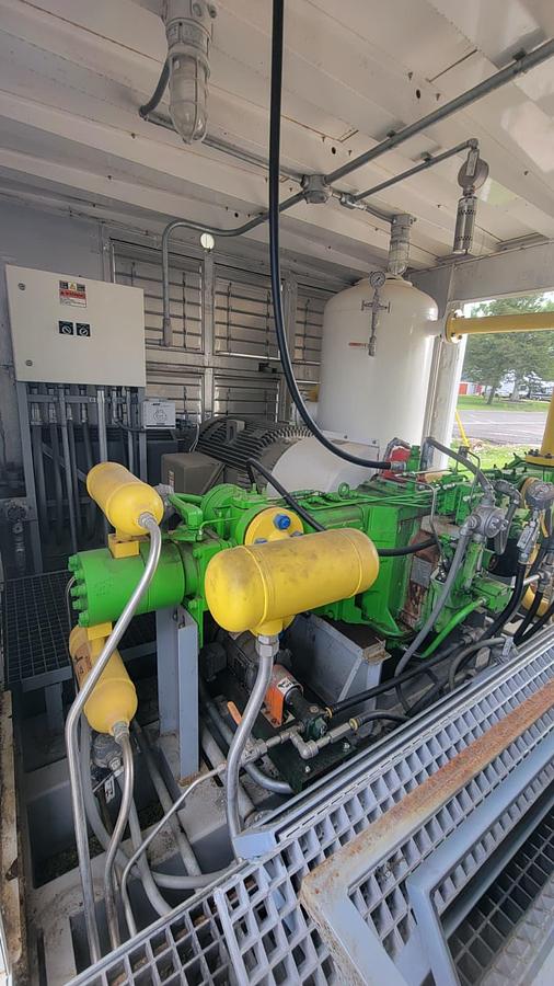 Used Two 4 Stage GE 200 HP CNG Compressors Model H302