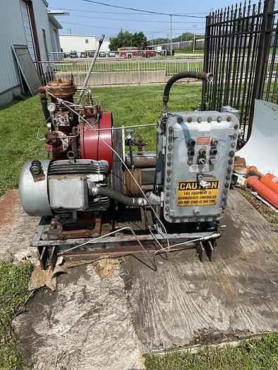 Used 25 Horse Ingersol Rand CNG Compressor Skid complete Compressed Natural Gas
