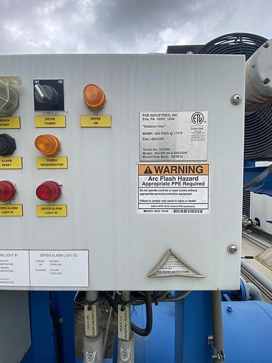 Used PSB Industries 5000 SCFM  REGEN Natural Gas Dryer