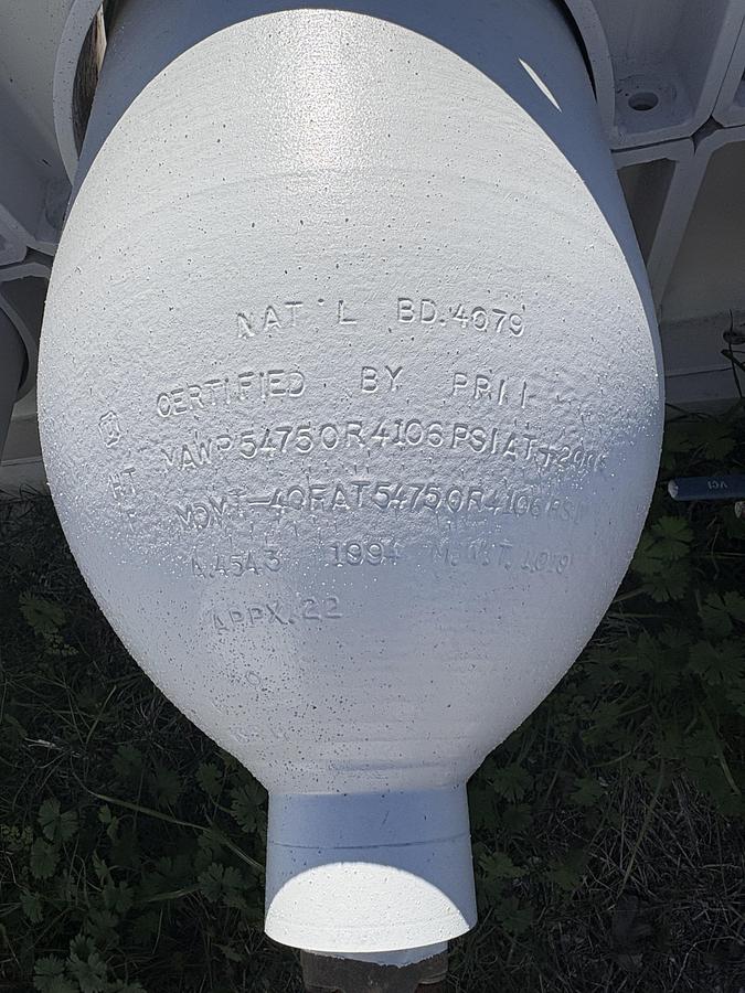 Used CNG Storage Vessel 4 Pack CP Industries 400 GGE 5500 PSI