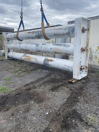 Used Large CNG Storage Vessels 9 total Tubes 4000 PSI 23 foot, 3 sets of 3 storage vessels