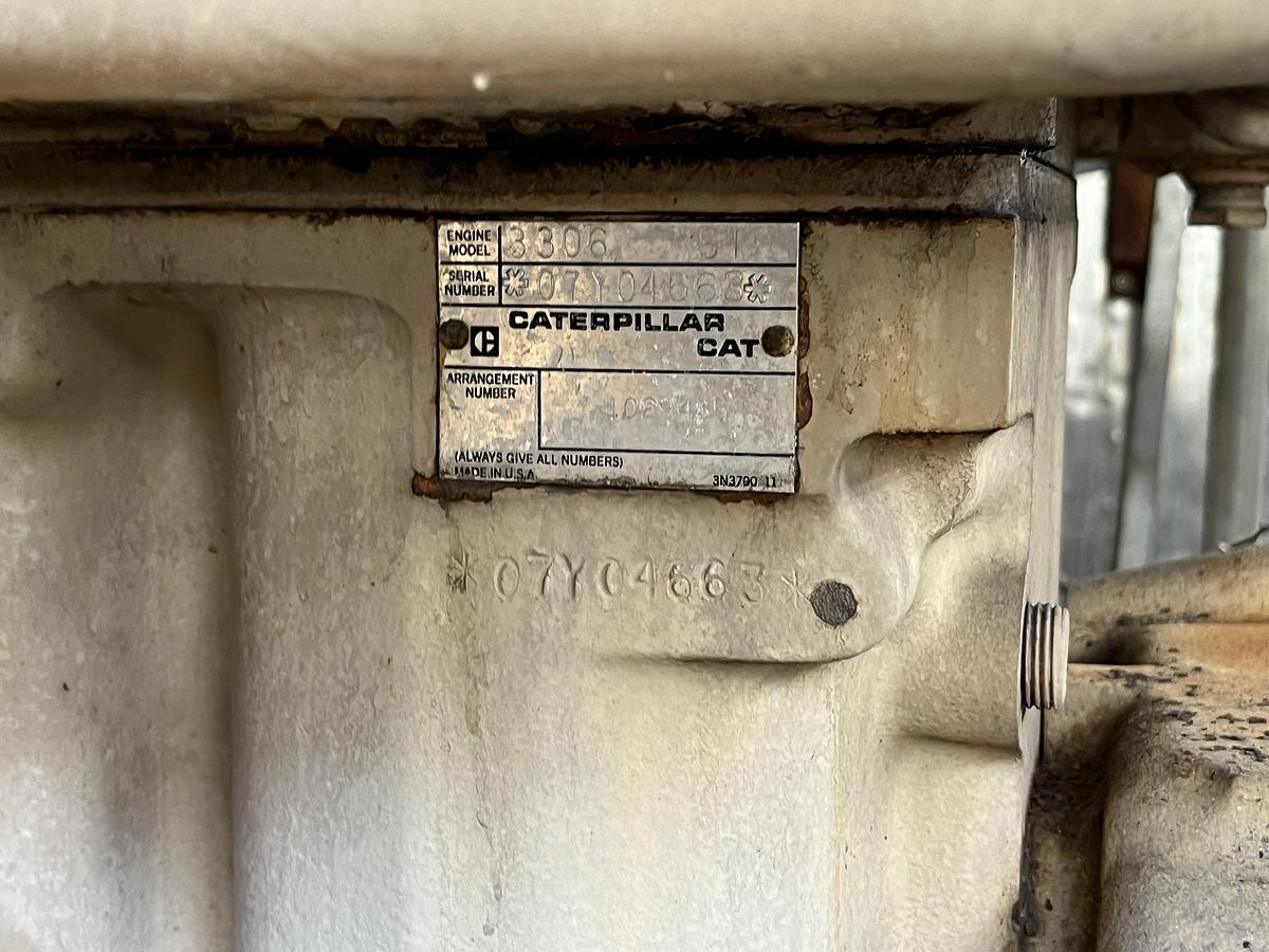 Used Complete CNG Station 185HP Gemini Compressor with 100 hours driven by a Cat 3306 with Great Storage