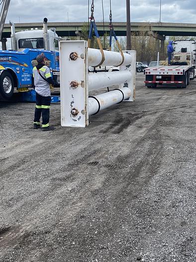 Used Large CNG Storage Vessels 9 total Tubes 4000 PSI 23 foot, 3 sets of 3 storage vessels