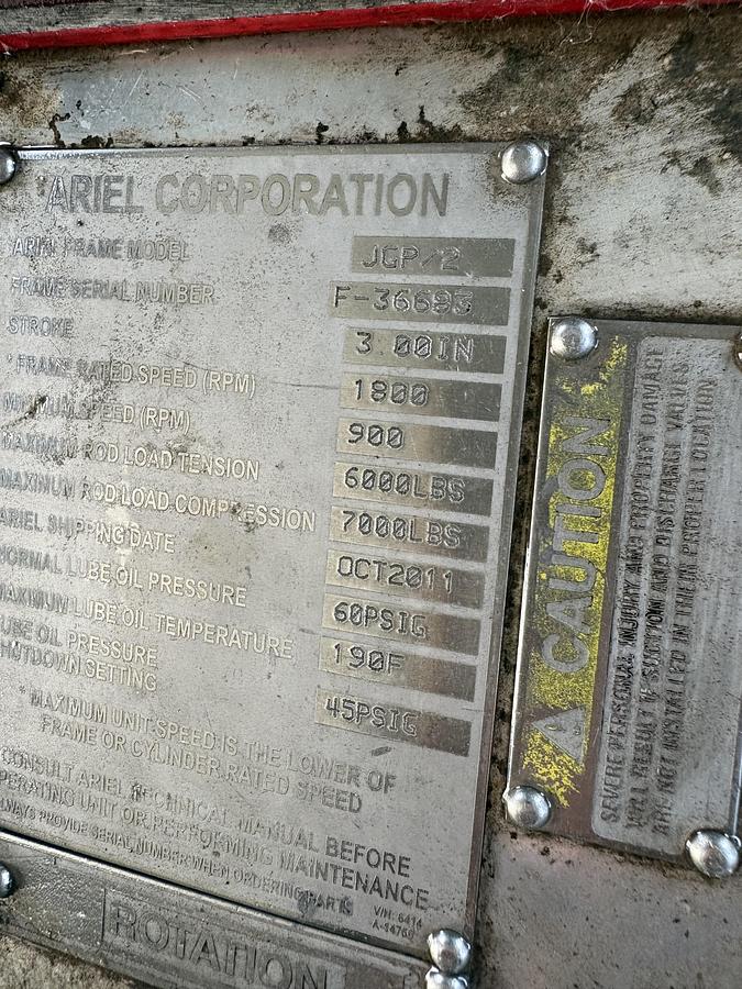Used 4 Stage ARIEL JW Power 125 HP Complete Station