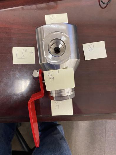6 port 6000PSI Oasis stainless 1/2" Ball Valve Good for Hydrogen CNG ...