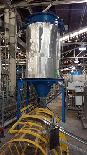Used Dust Collector, Baghouse, 125 SF, 40" X 40" X 84", C/st #S740380