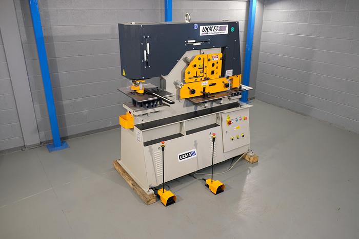 UZMA UKM 85 ton twin cylinder 5 station steelworker 