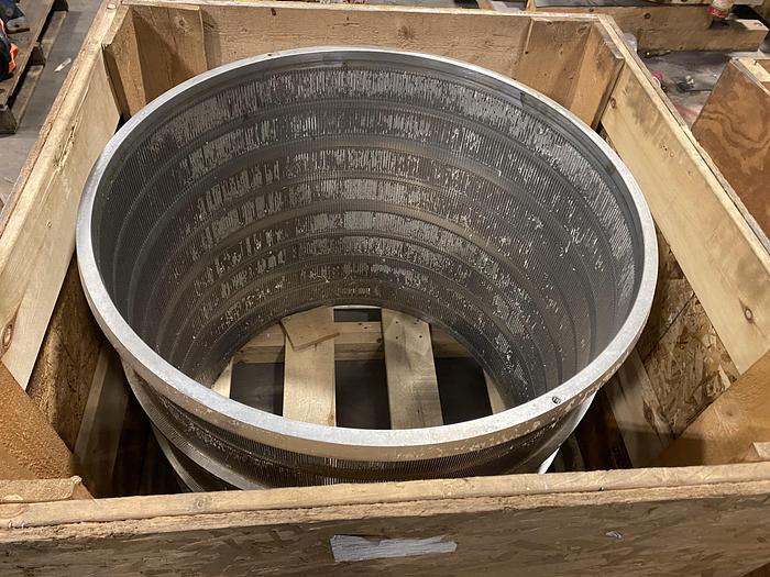 Used VOITH SCREEN BASKET SIZE 20 .020" SLOTS S/S