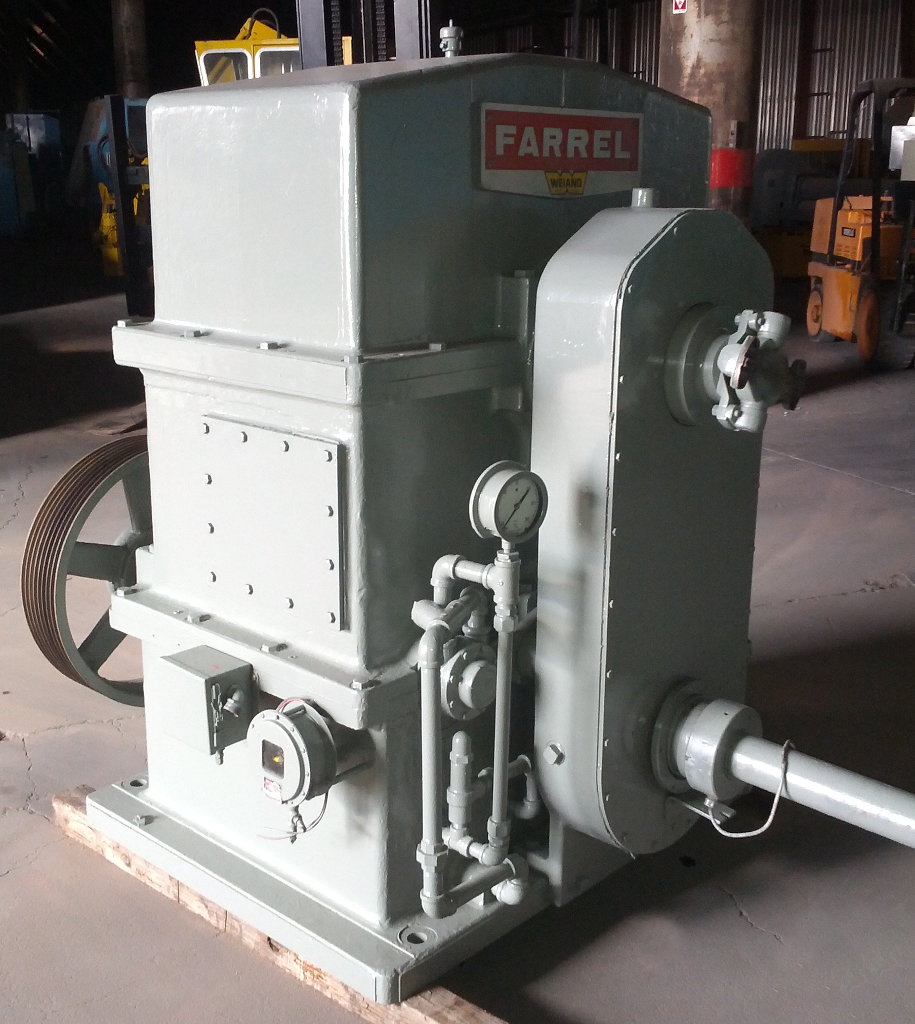 Used 50"/63" x 376" FARREL Model 69 A 4895 TRAVELING-HEAD ROLL GRINDER