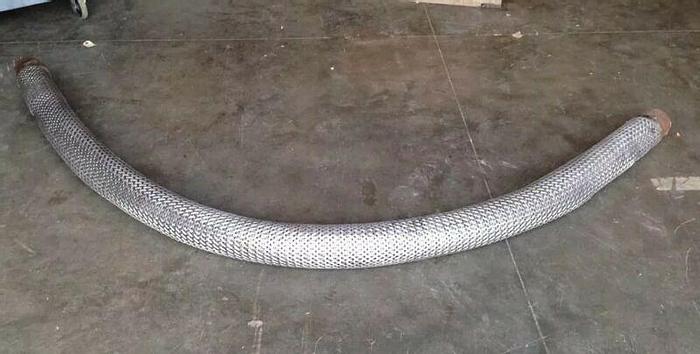 New 4" Diameter Explosion Proof Stainless Steel Braided Flex Pipe 10' Long