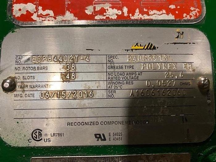 Used BALDOR-RELIANCE MDL. ECP84402T-4 400 HP MOTOR 460 VOLTS