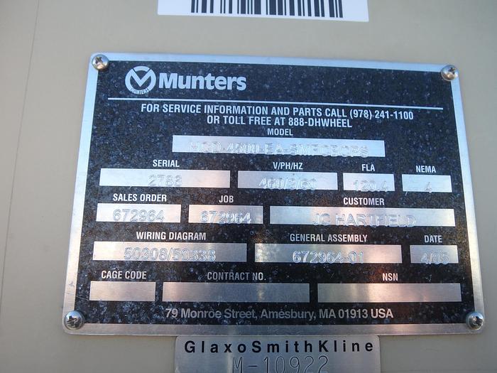 Used Munters HCD4500EASMFCBCPS Dehumidifier for Sale in Tennessee