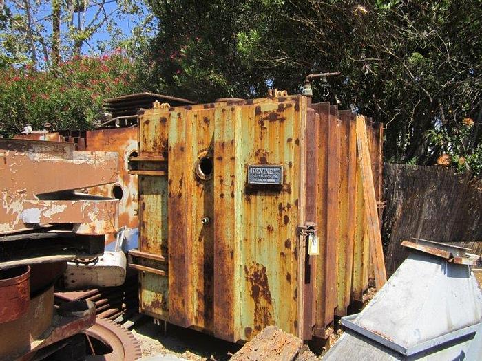 Used Dryer, Tray, Vacuum, 450 SF, 15 Trays, C/st, JP Devine, #C737423