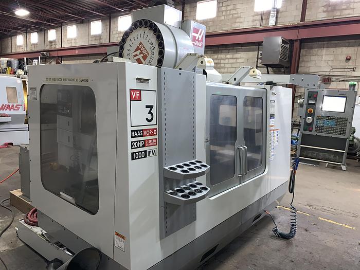Used 40"X, 20"Y, 25"Z, HAAS, VF-3BAPC, 2004, CNC VERTICAL MACHINING CENTER