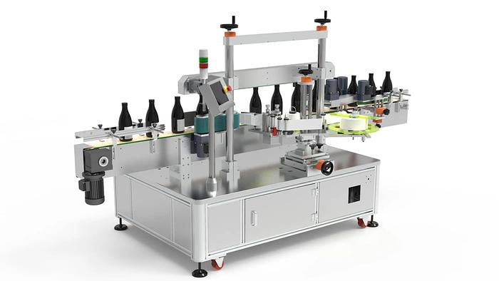 Automatic Horizontal Labeling Machine for unstable cylindrical objects such as oral liquid bottles, ampoules, reagent tube, pencil, solid glue bottles, pens, lipstick, etc.