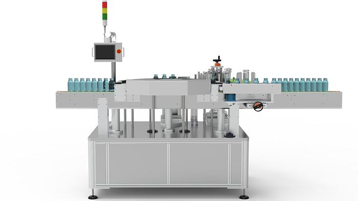 Automatic High Performance-Speed Rotary Labeling System for Round Bottles