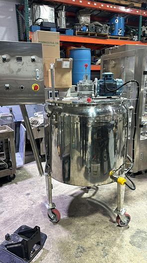 Used Mixing Tank with Agitator and Electric Heating 300L (2 Tanks Available) and Ready For Shipment