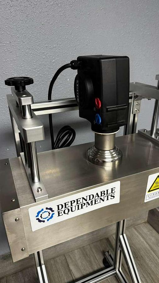 Used Automatic Counting and Dispensing Capsules and Tables Machine, Unscrambler, Adjustable Capping Machine, Induction Sealer, Bottomless Conveyor, Labeling Machine, Neck Bander/Full Sleeve Applicator w/ Heat Tunnel, Accumulation Rotary Table-READY FOR SHIPMENT