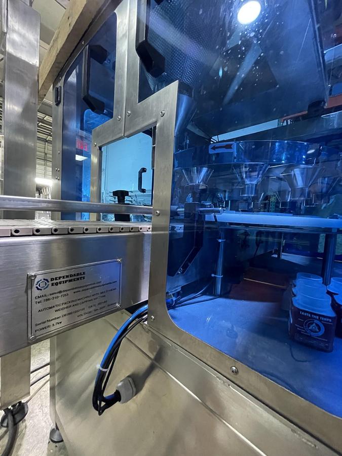 FULLY AUTOMATIC WEIGHING FILLING AND CAPPING MACHINE FOR GUMMIES, CANDIES AND SIMILAR PRODUCTS-READY FOR SHIPMENT