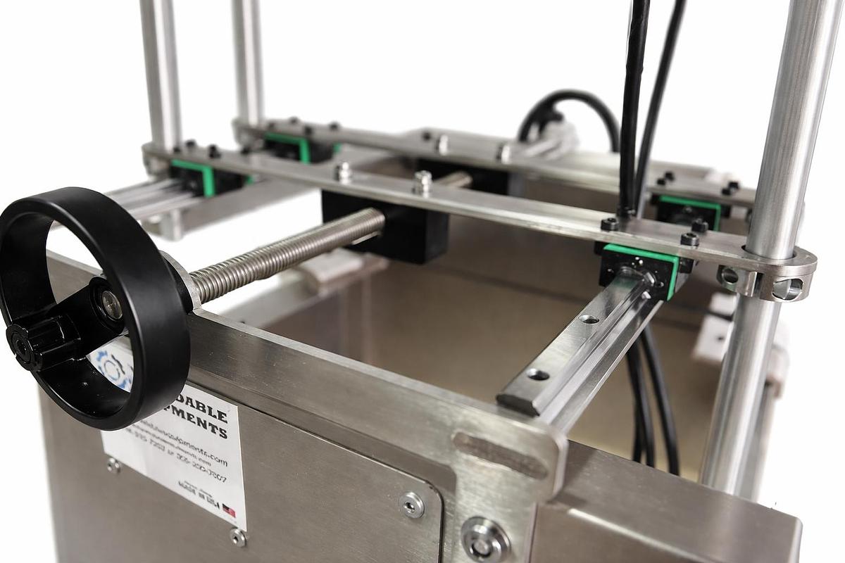 Hugger Belt Transfer Conveyor for Bottom Coding and other applications/36 inches long/ MODEL: DE 70 TOTALLY ENCLOSED BASE