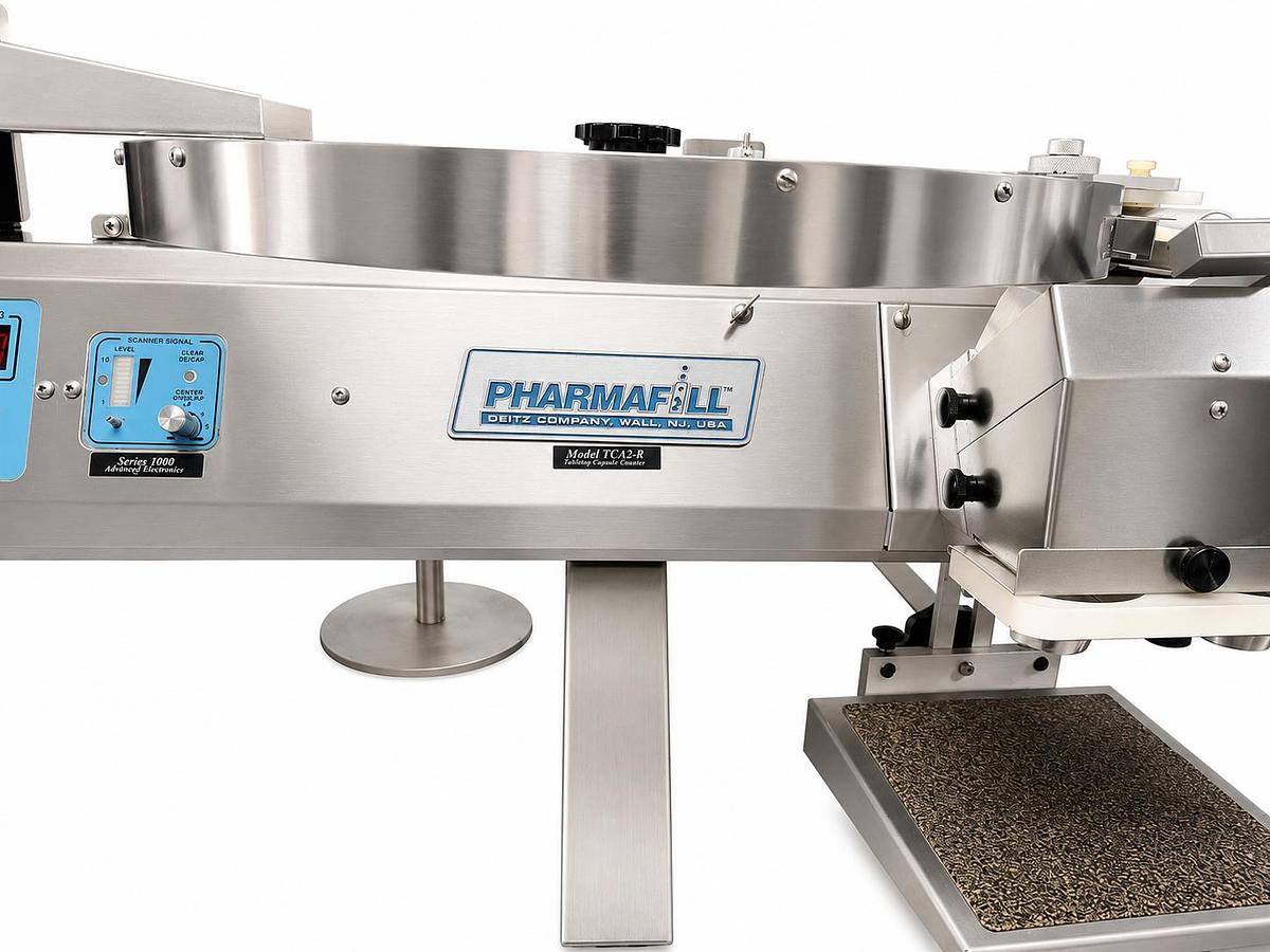Used PHARMAFILL TABLETOP CAPSULES TABLETS COUNTER FILLING MACHINE